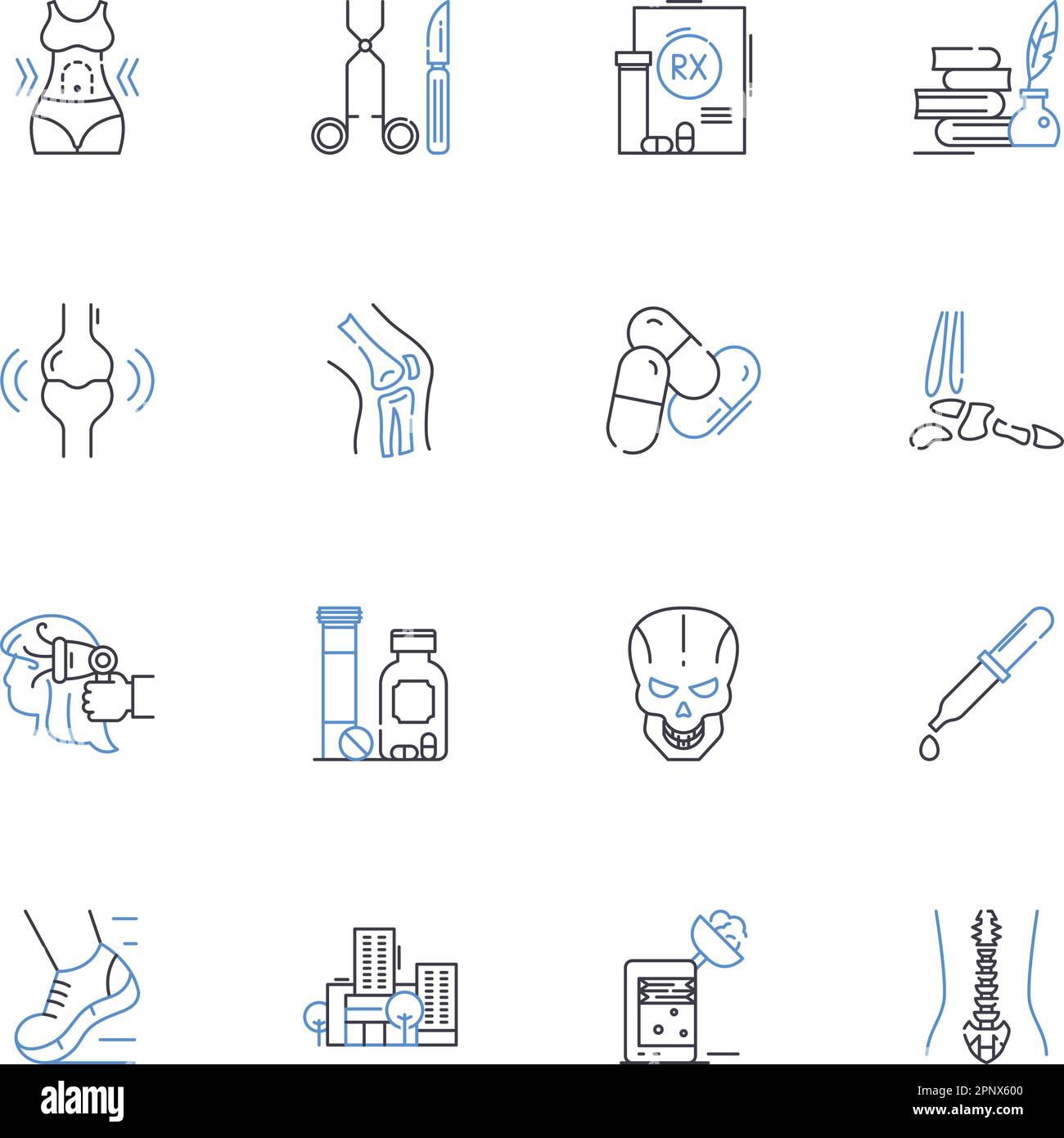 Collection d'icônes de ligne de thérapie holistique. Guérison, naturopathie, yoga, aromathérapie, méditation, Pleine conscience, vecteur Reiki et illustration linéaire Illustration de Vecteur