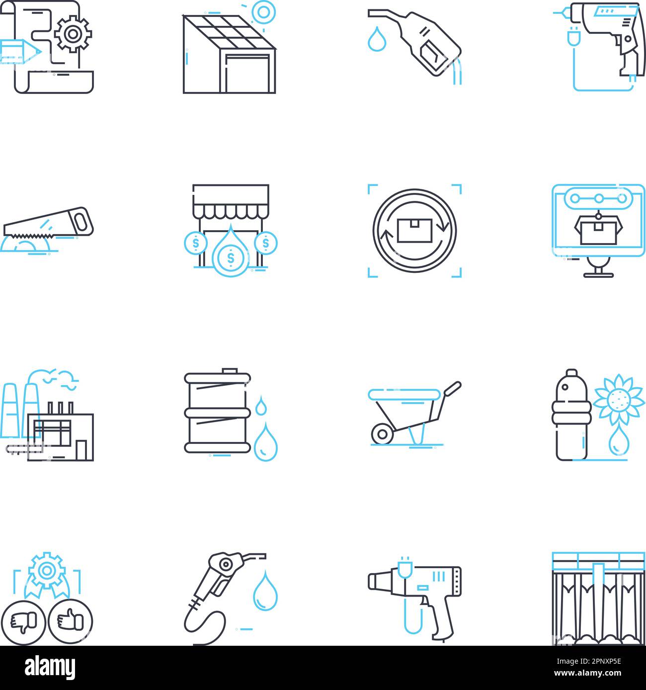 Ensemble d'icônes linéaires d'analyse des données. Exploration, modélisation, visualisation, collecte, interprétation, Insight, vecteur de ligne de clustering et signes de concept Illustration de Vecteur