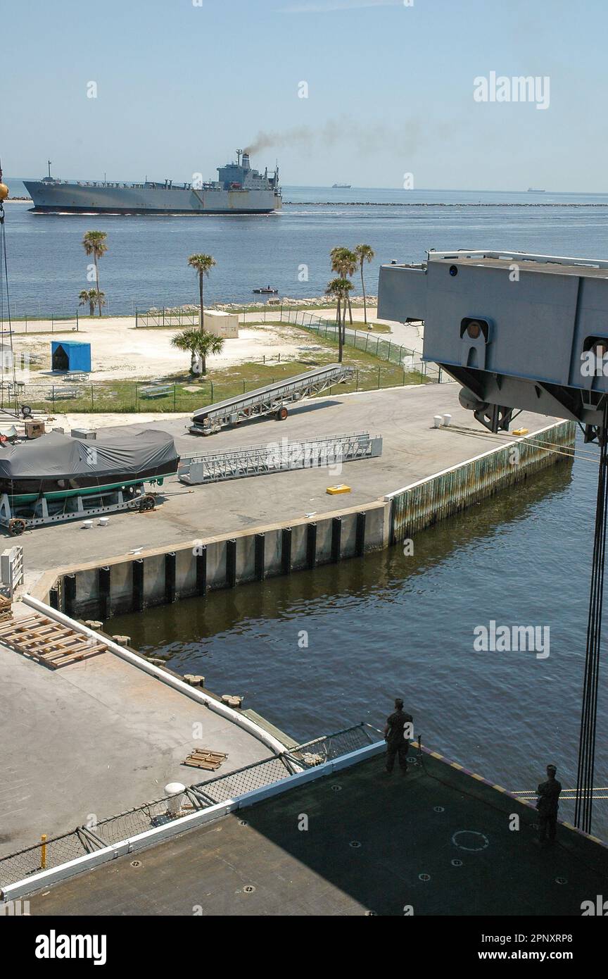 Le bateau militaire Mayport amarré à Flordia Banque D'Images