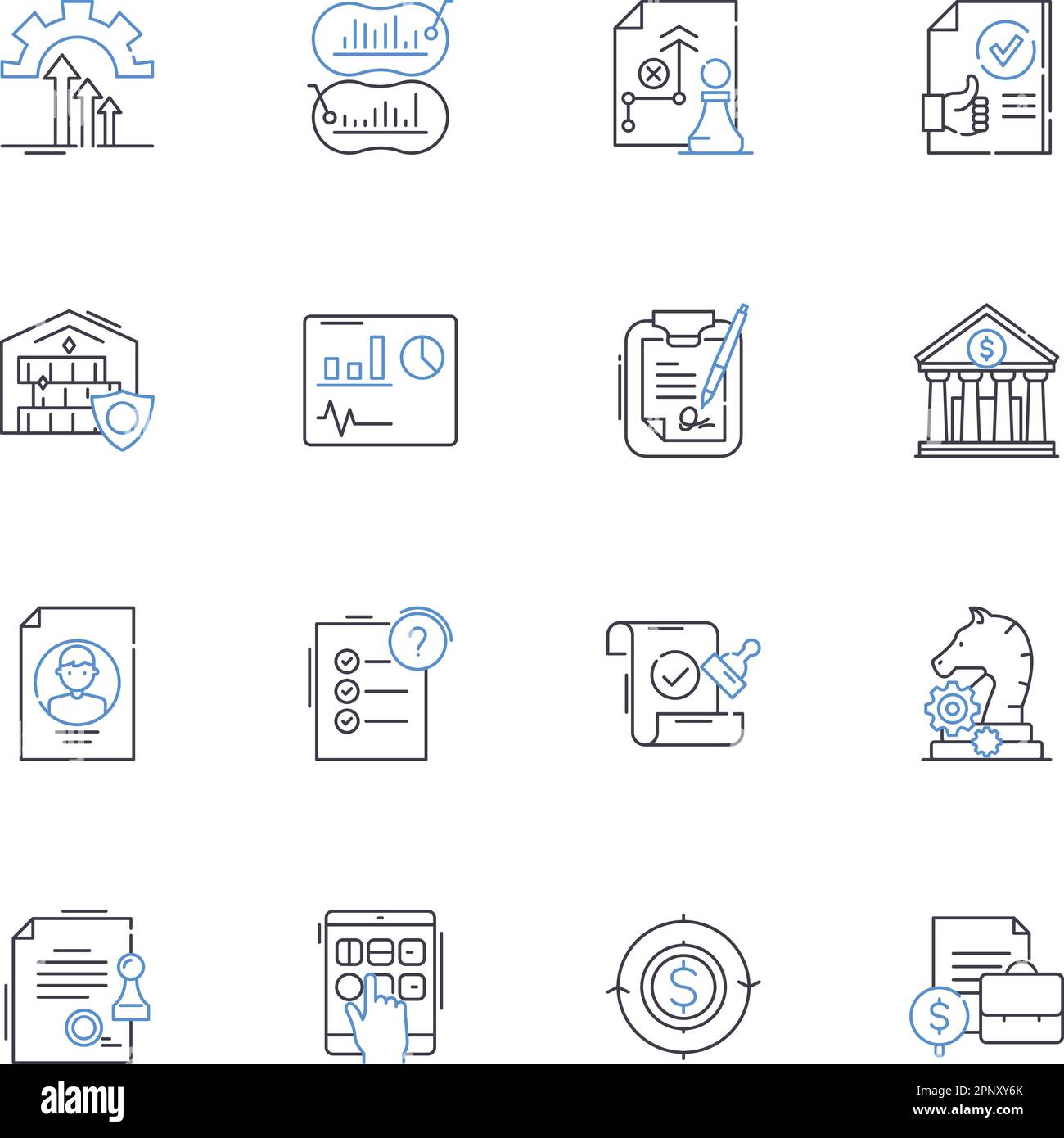 Collection d'icônes de ligne éthique médicale. Hippocrate, autonomie, justice, paternalisme, informé, Consentement, vecteur de confidentialité et illustration linéaire Illustration de Vecteur