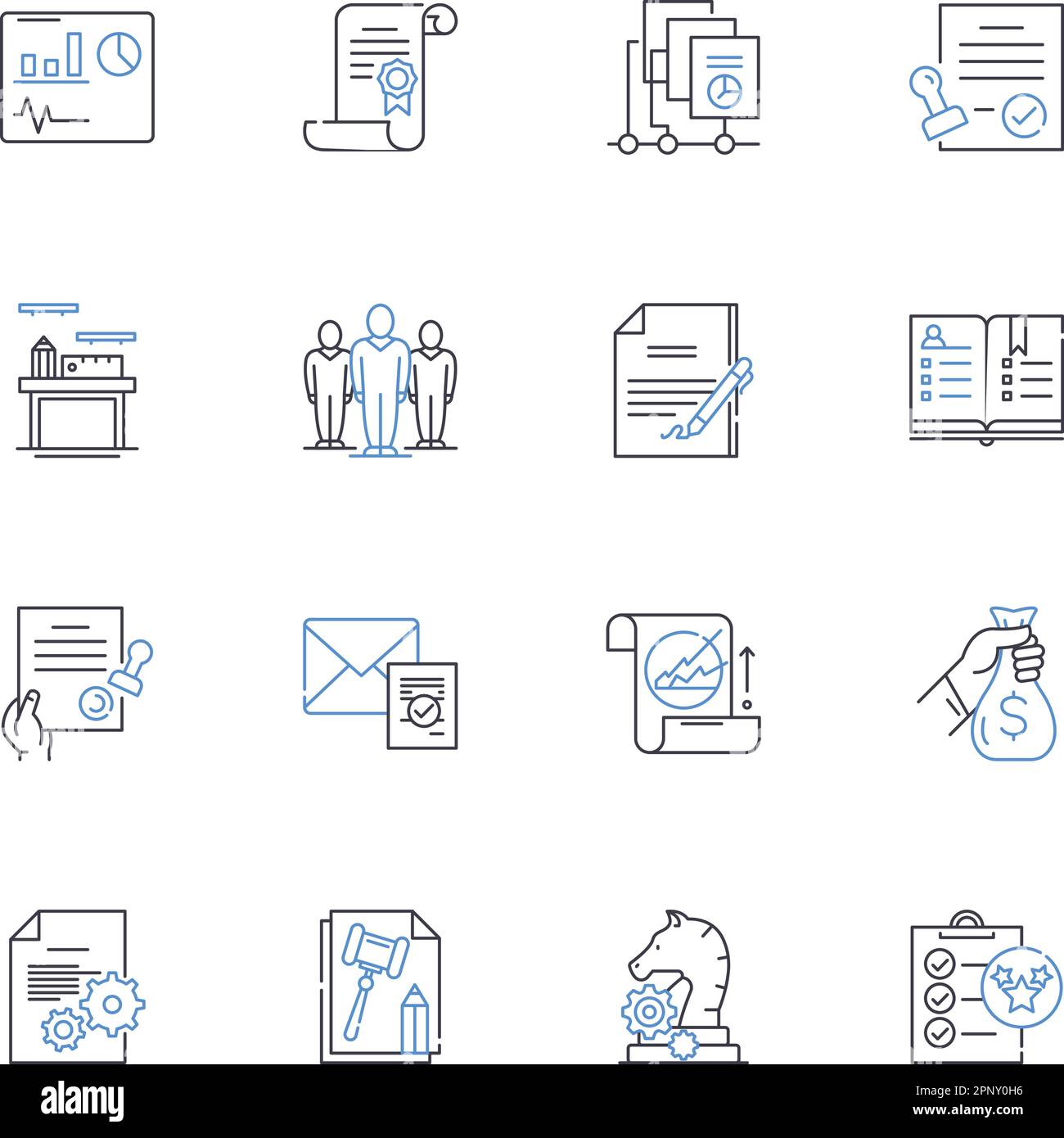 Collection d'icônes de ligne de gestion de la fabrication. Optimisation, efficacité, rationalisation, automatisation, chaîne logistique, Logistique, vecteur coût-efficacité Illustration de Vecteur
