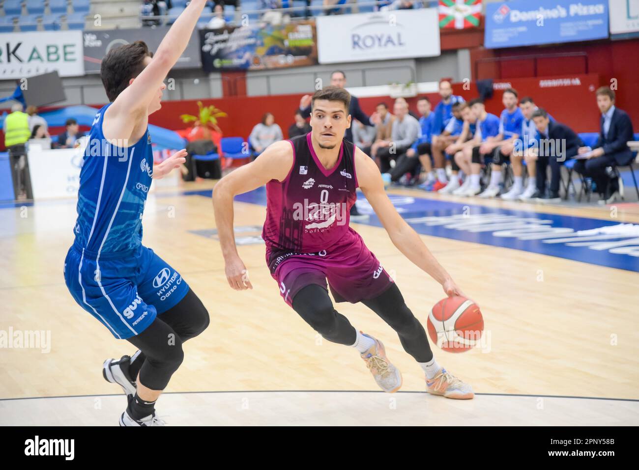 Match de basketball leb Oro League GBC Guuk Gipuzkoa Panier- ICC Forca  Lleida San Sebastian 04-01-2023 0 Brito Photo Stock - Alamy