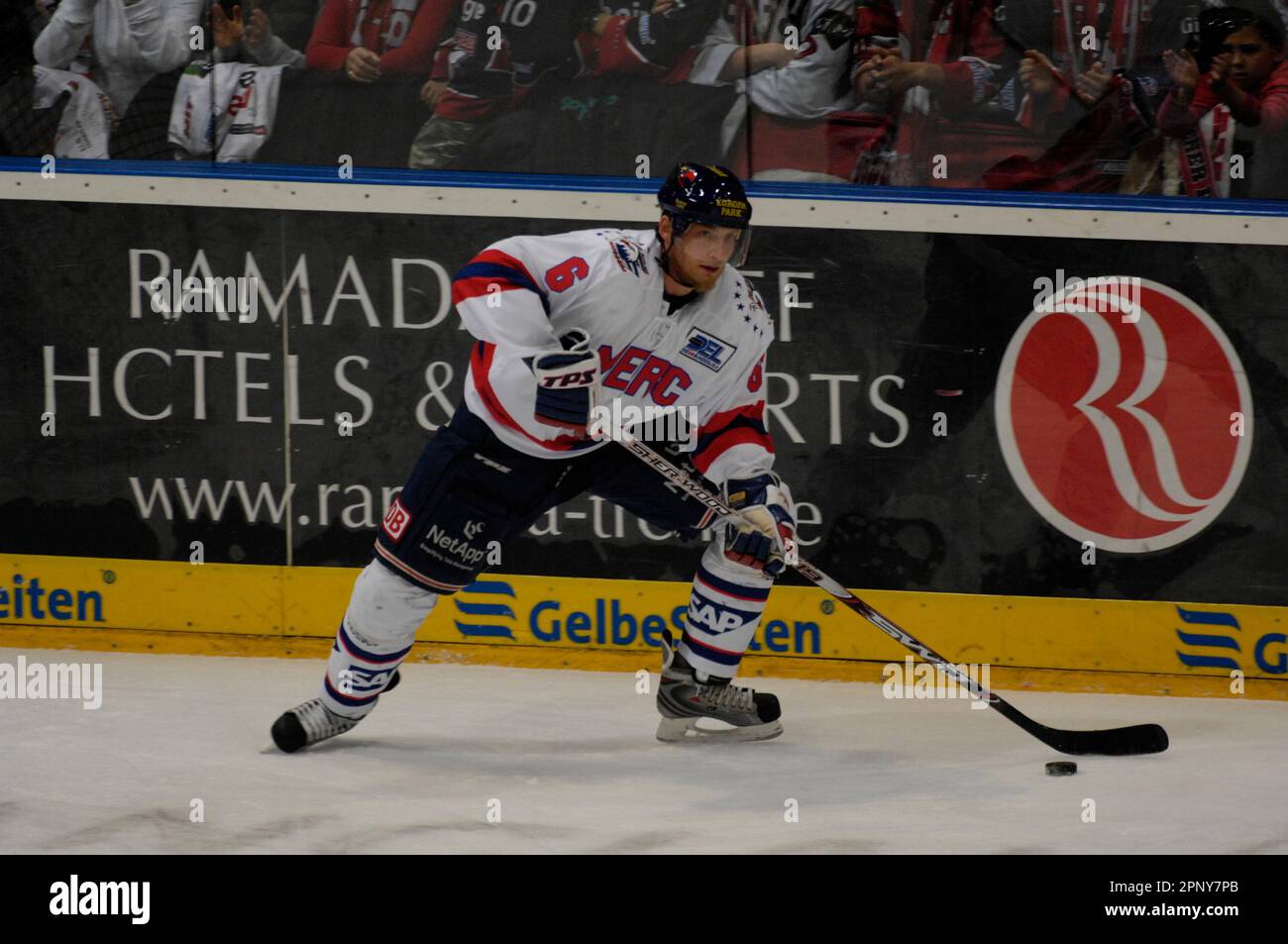 Sven Butenschön Aktion, Eishockey Bundesliga - Kölner Haie - Adler Mannheim 4:2, 23.11.2007 Banque D'Images