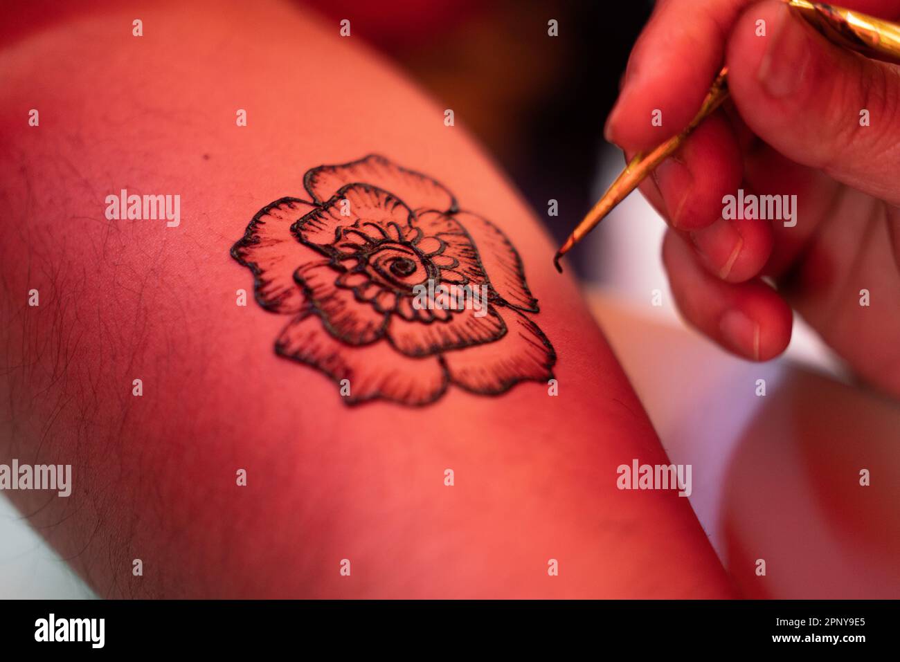 tatouage art henné Banque D'Images