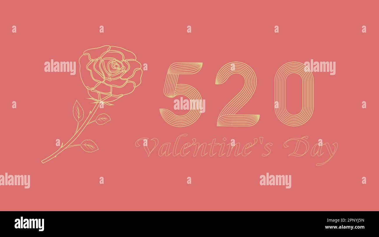 Illustration de la Saint-Valentin sur 20 mai Illustration de Vecteur