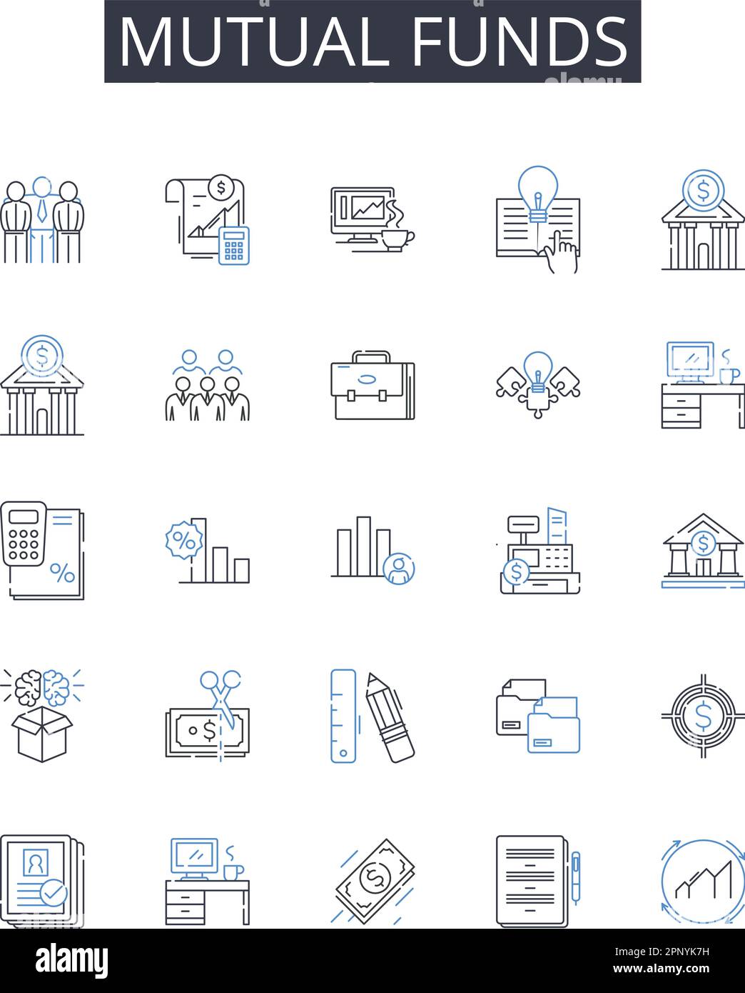 collection d'icônes de ligne de fonds communs de placement. Opération, chirurgie, intervention, traitement, technique, Méthode, vecteur de protocole et illustration linéaire. Approche Illustration de Vecteur