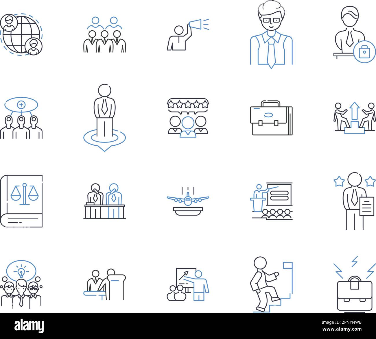 Collection d'icônes de ligne d'avantages sociaux des employés. Santé, assurance, retraite, vacances, soins dentaires, Vision, vecteur de vie et illustration linéaire. Bien-être Illustration de Vecteur