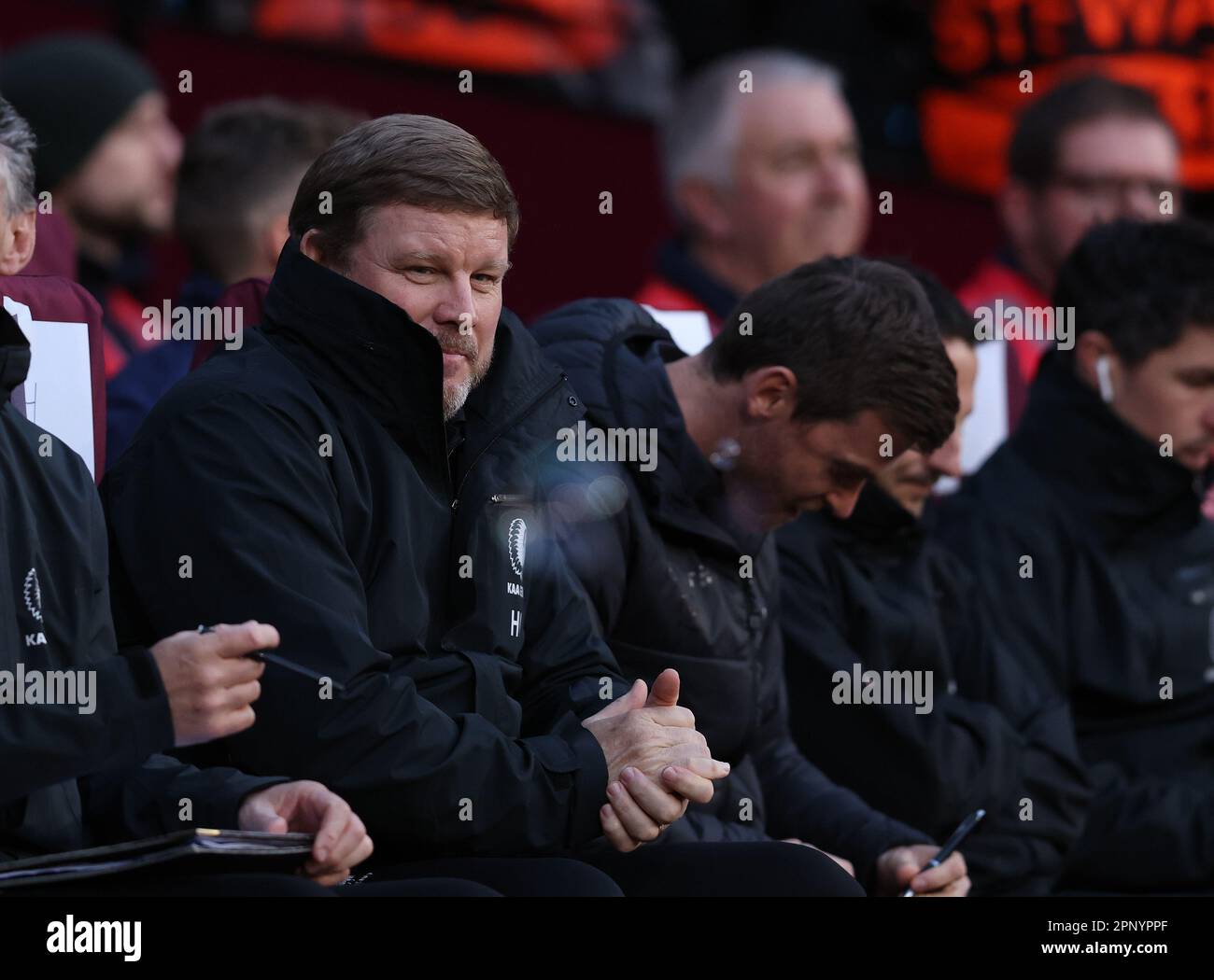 Londres, Royaume-Uni. 20th avril 2023. Hein Vanhaezebrouck, responsable de KAA Gent lors du match de l'UEFA Europa Conference League au London Stadium, Londres. Crédit photo à lire: Paul Terry/Sportimage crédit: Sportimage Ltd/Alay Live News Banque D'Images