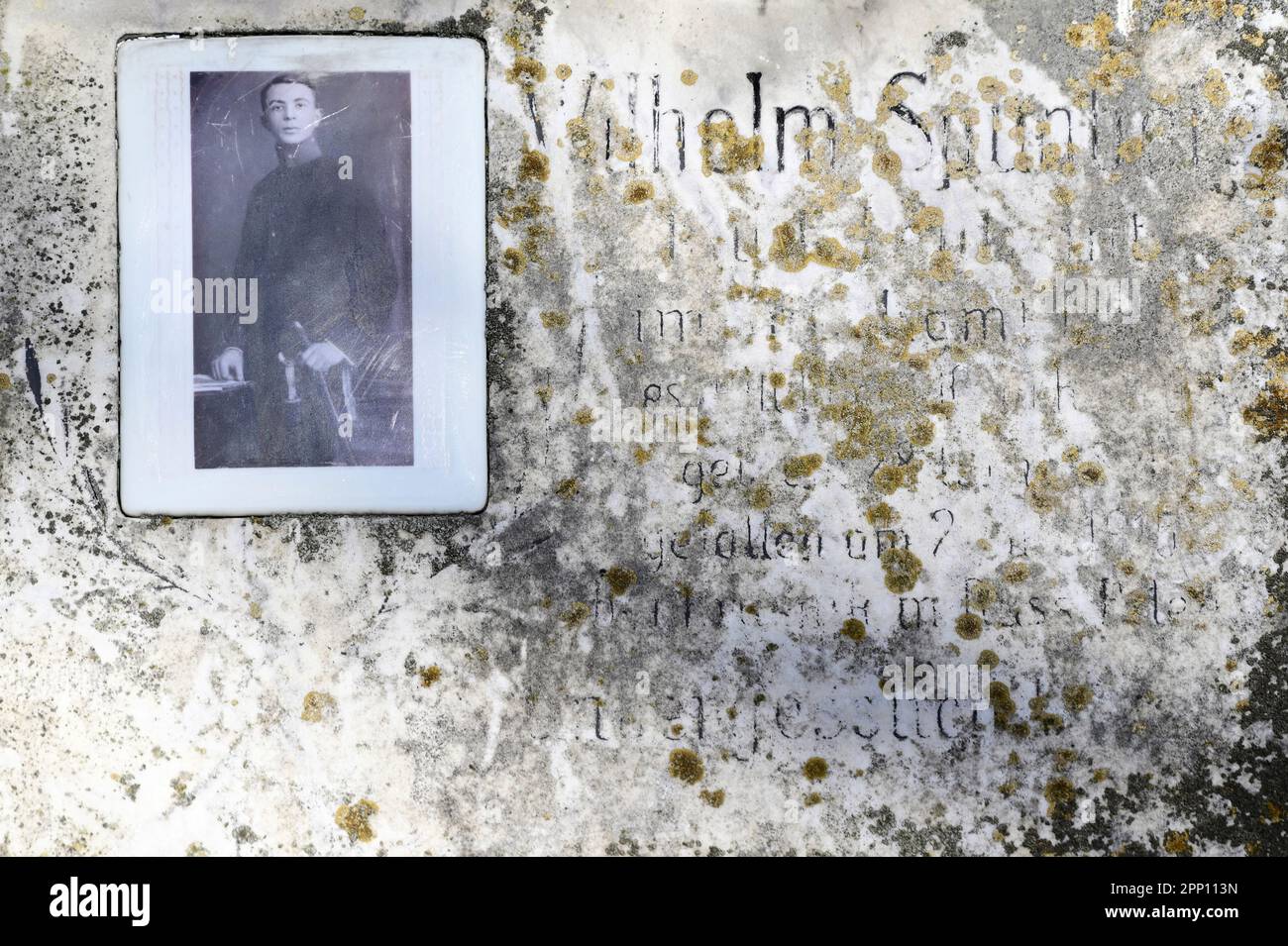 Vienne, Autriche. Cimetière central de Vienne. Tombes de soldats tombés de la première Guerre mondiale Banque D'Images