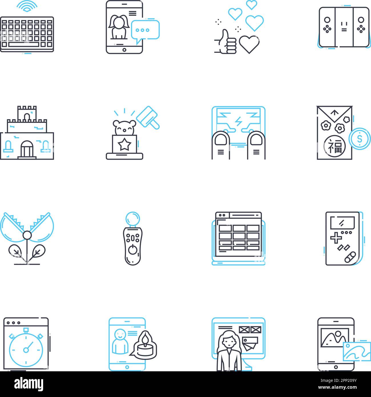 Jeu d'icônes linéaires écologiques. Durable, écologique, écologique, renouvelable, biodégradable, Panneaux vectoriels et conceptuels organiques et recyclables Illustration de Vecteur