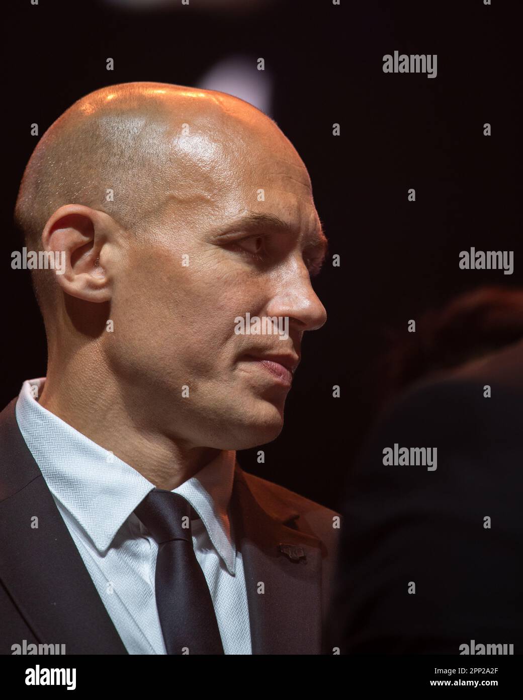 Sergio Parisse vu lors de la cérémonie du Temple de la renommée du Rugby Club Toulonnais (RCT). Le Rugby Club Toulonnais (RCT) présente le premier Temple de la renommée du rugby en intronisant huit joueurs lors d'une soirée de gala au Zénith de Toulon sur 18 avril 2023. Banque D'Images