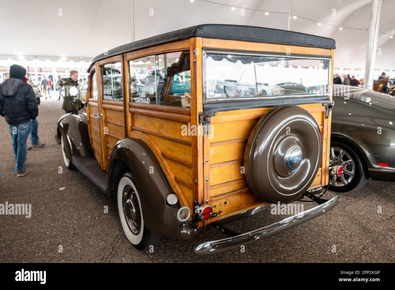 Ford modèle 78 Woody Berline 1937 Banque D'Images