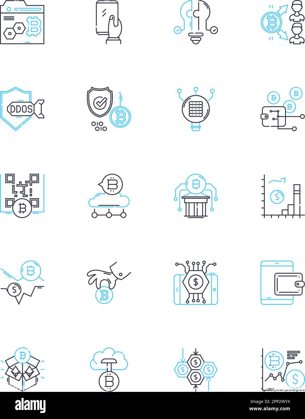 Ensemble d'icônes linéaires de changement climatique. Réchauffement climatique, carbone, méthane, combustibles fossiles, pollution, Panneaux de vecteur et de concept renouvelables, durables Illustration de Vecteur