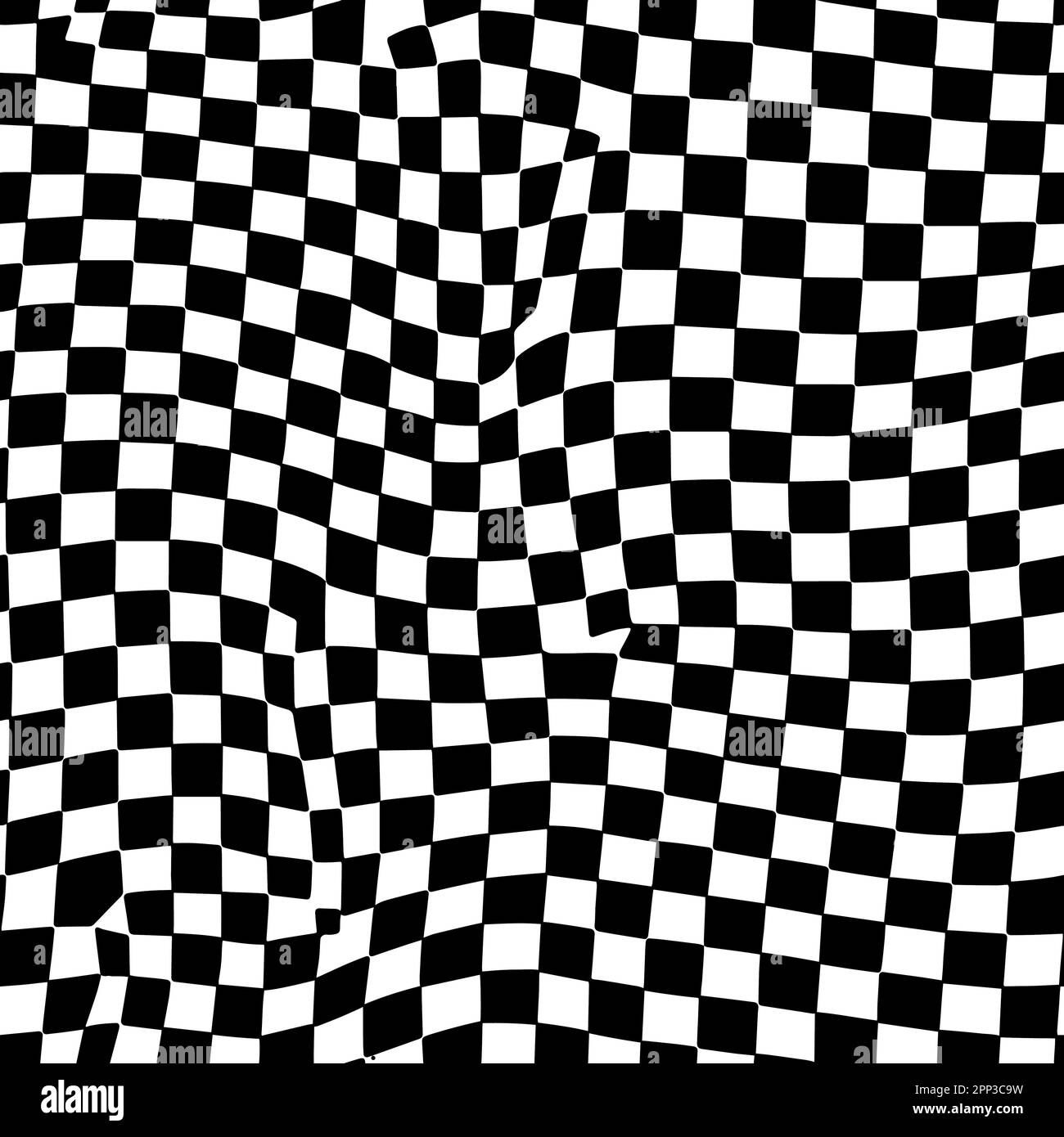 Vecteur illusion optique Noir et blanc motif sans couture Illustration de Vecteur