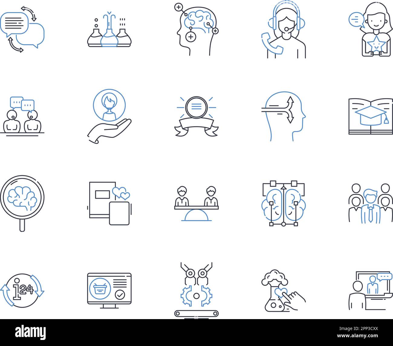 Collection d'icônes de ligne d'examen conjointes. Jumeaux, connectés, examen, médical, état, Chirurgie, vecteur de santé et illustration linéaire. Unique Illustration de Vecteur