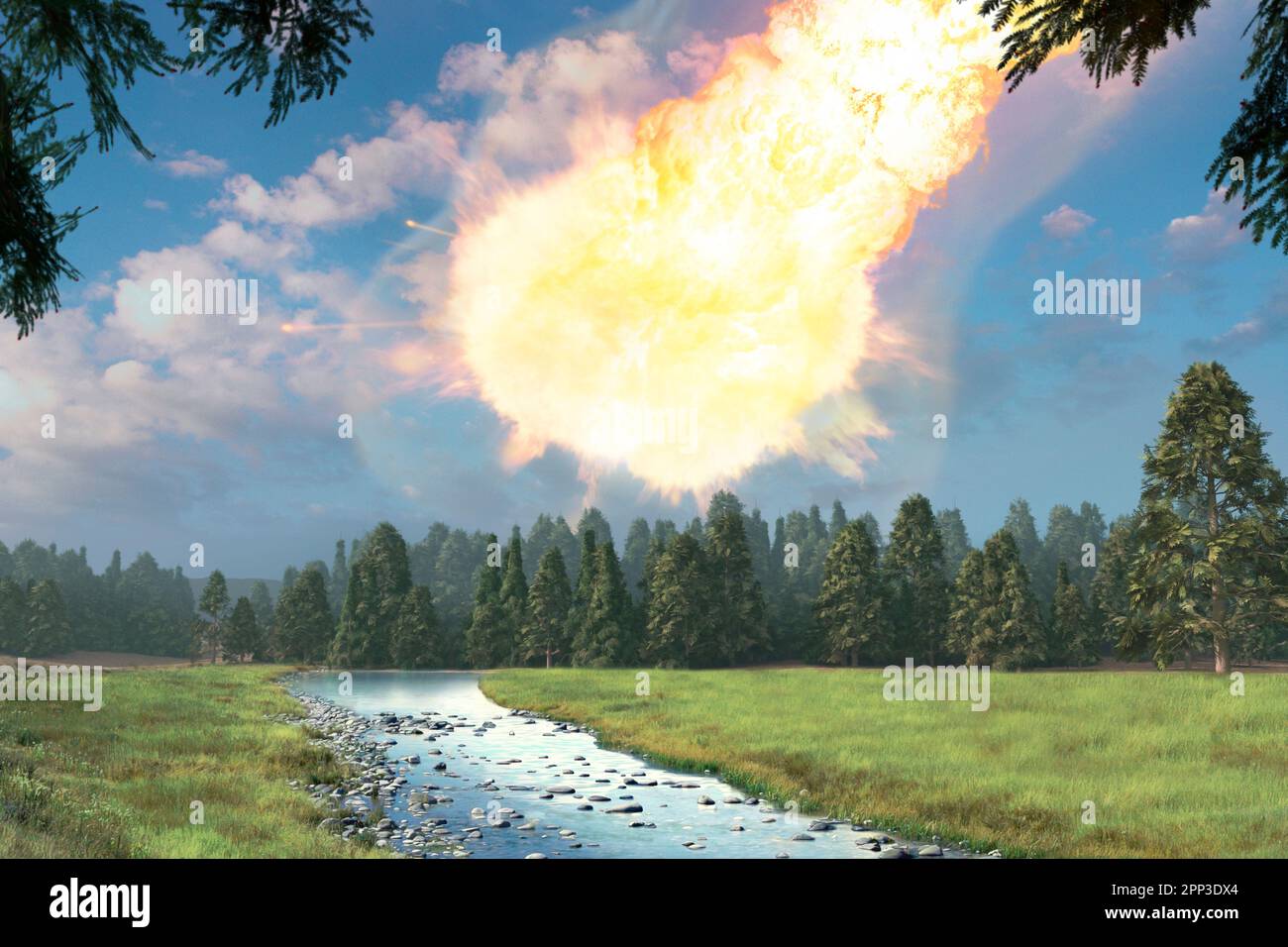Tunguska explosion Banque de photographies et d’images à haute ...