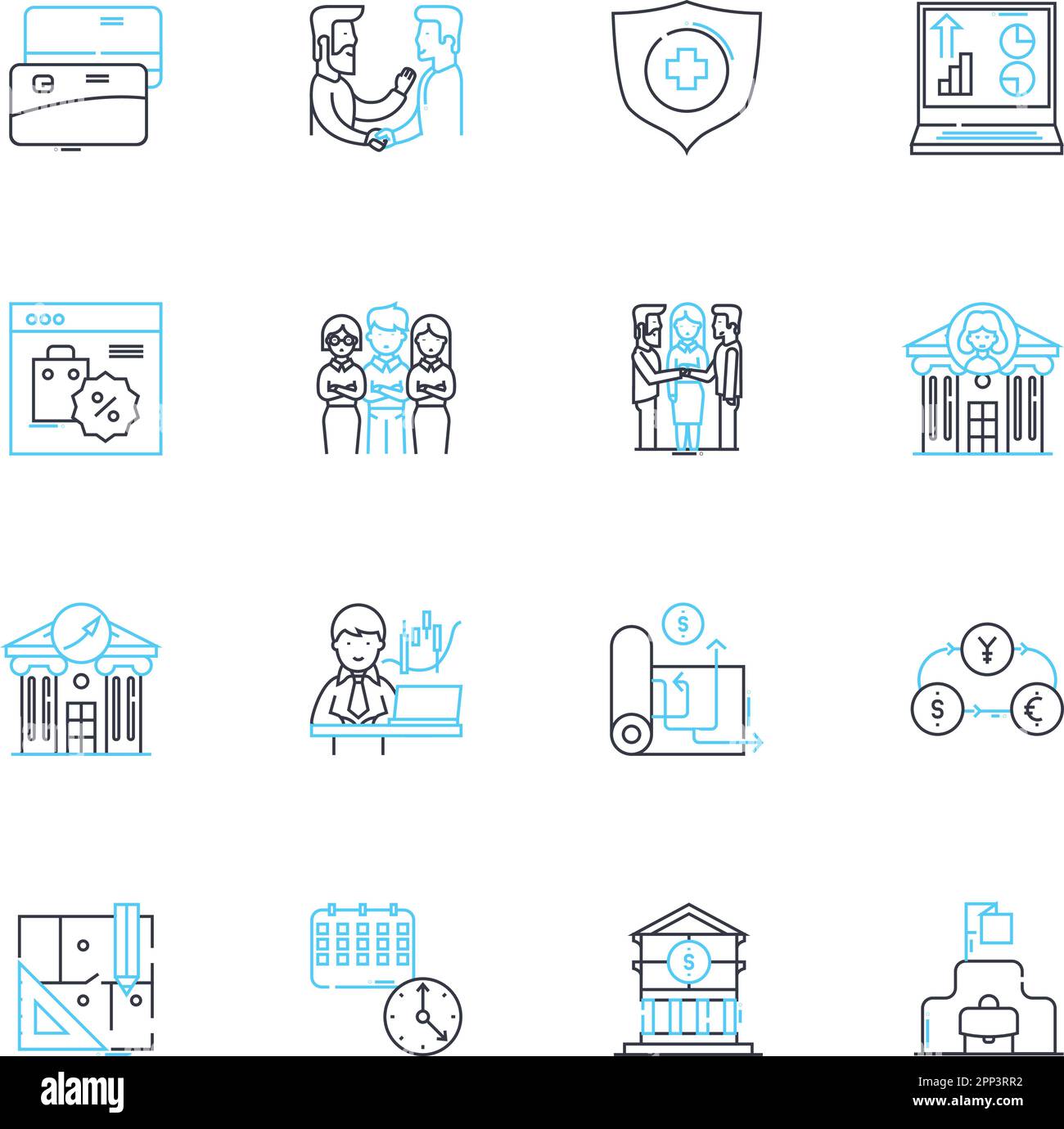 Jeu d'icônes linéaires Internet Venture. Perturbateur, innovant, e-commerce, numérique, cloud, En ligne, vecteur de ligne de plate-forme et signes de concept. Social,Mobile Illustration de Vecteur