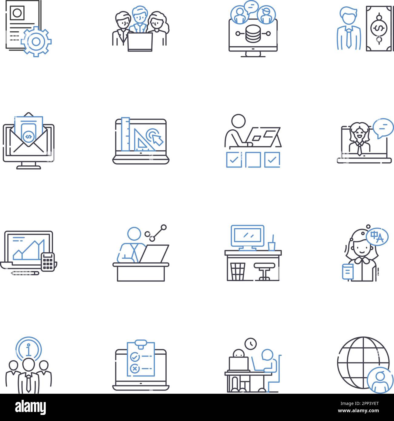 Collection d'icônes de ligne de méthode. Approche, technique, Stratégie, système, processus, Cadre, vecteur de méthodologie et illustration linéaire. Chemin,Formule Illustration de Vecteur