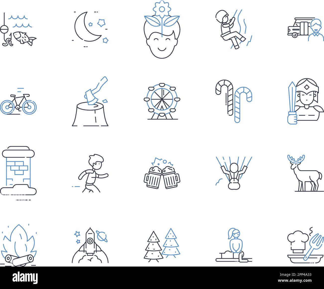 Collection d'icônes de ligne de corporation de commémoration. Hommage, Mémorial, mémoire, honorarium, Memorialisation, Reconnaissance, vecteur de commémoration et Illustration de Vecteur