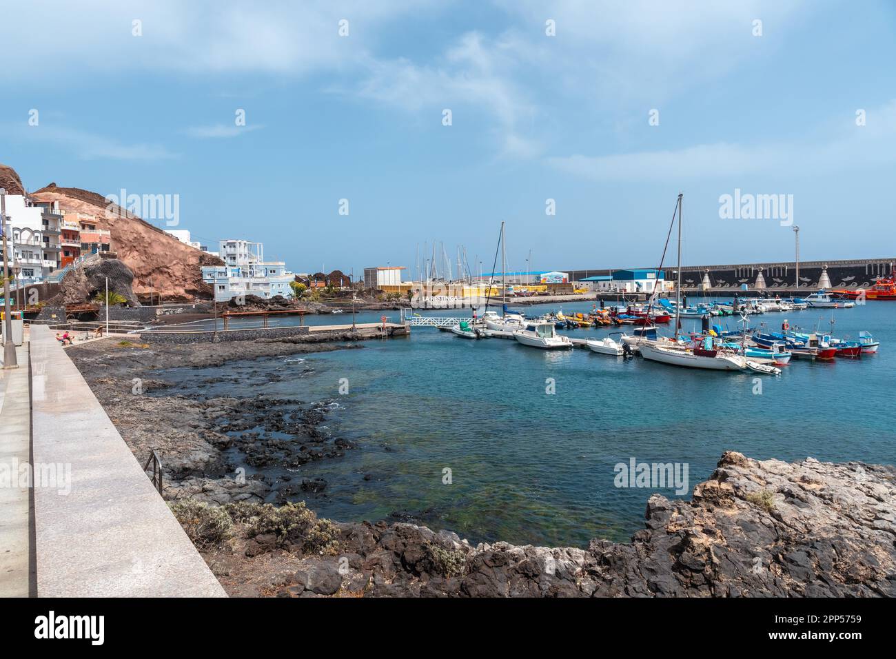 Village de pêcheurs et célèbre pour la plongée la Restinga sur El Hierro, îles Canaries Banque D'Images