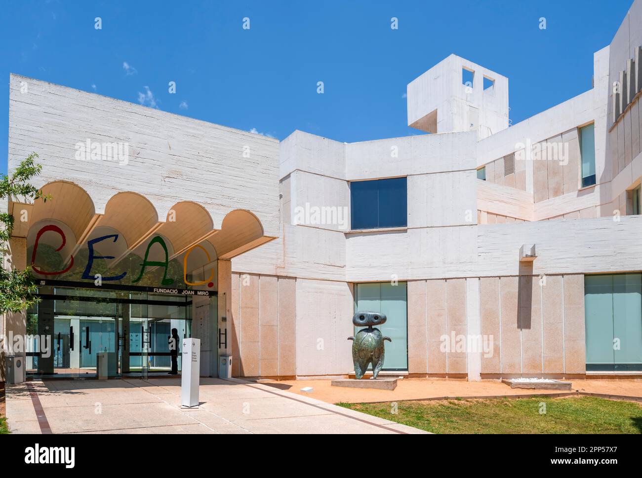 Musée Fundacio Joan Miro, Montjuic, Barcelone, Catalogne, Espagne Banque D'Images