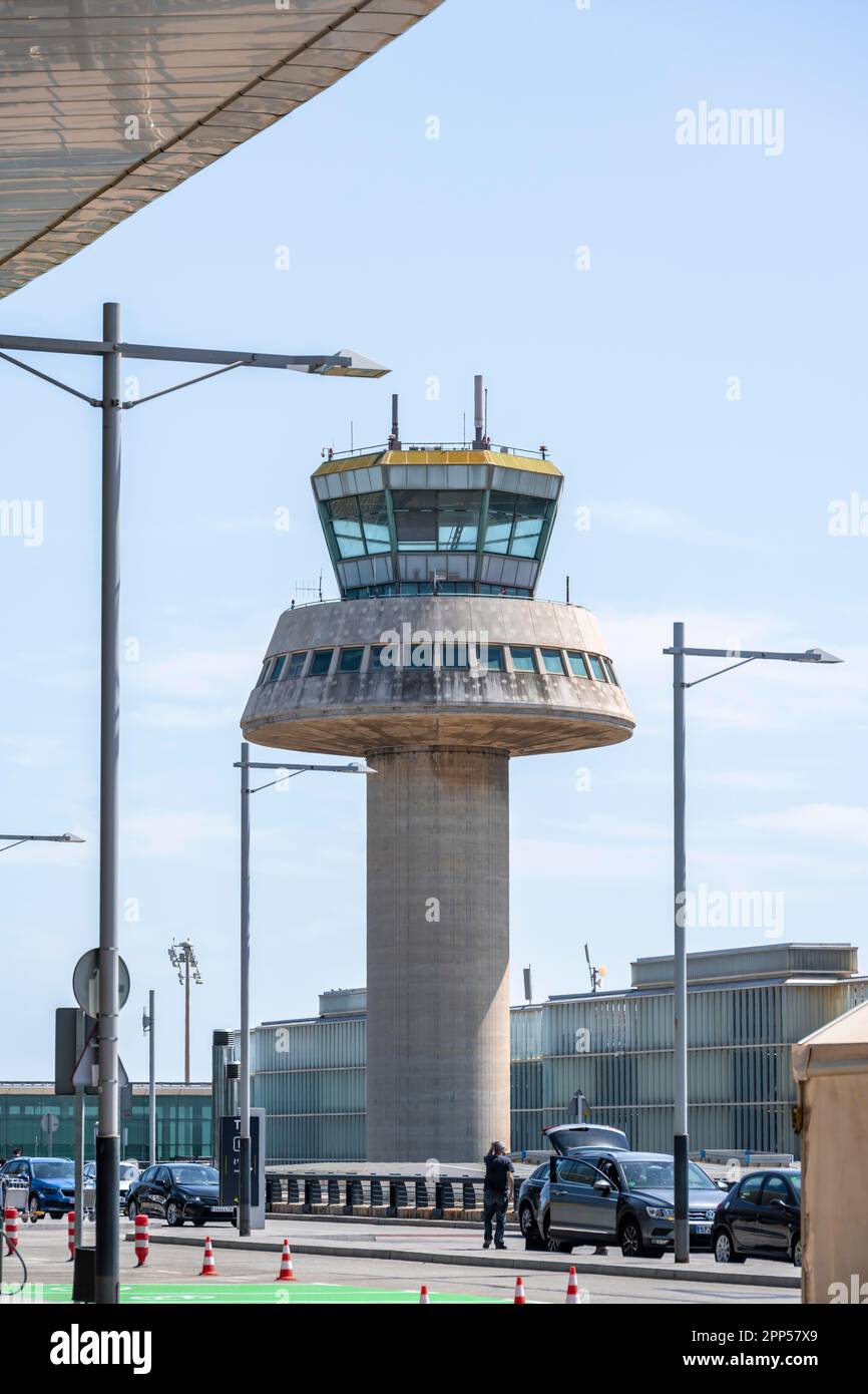 Aéroport Josep Tarradellas Barcelona-El Prat, Tour de l'aéroport, Barcelone, Espagne Banque D'Images
