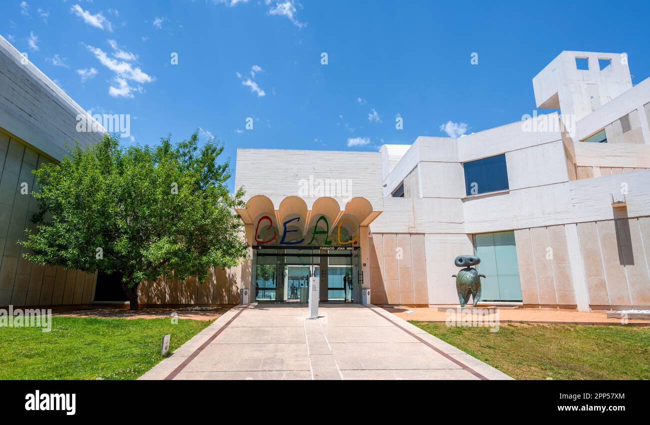 Musée Fundacio Joan Miro, Montjuic, Barcelone, Catalogne, Espagne Banque D'Images
