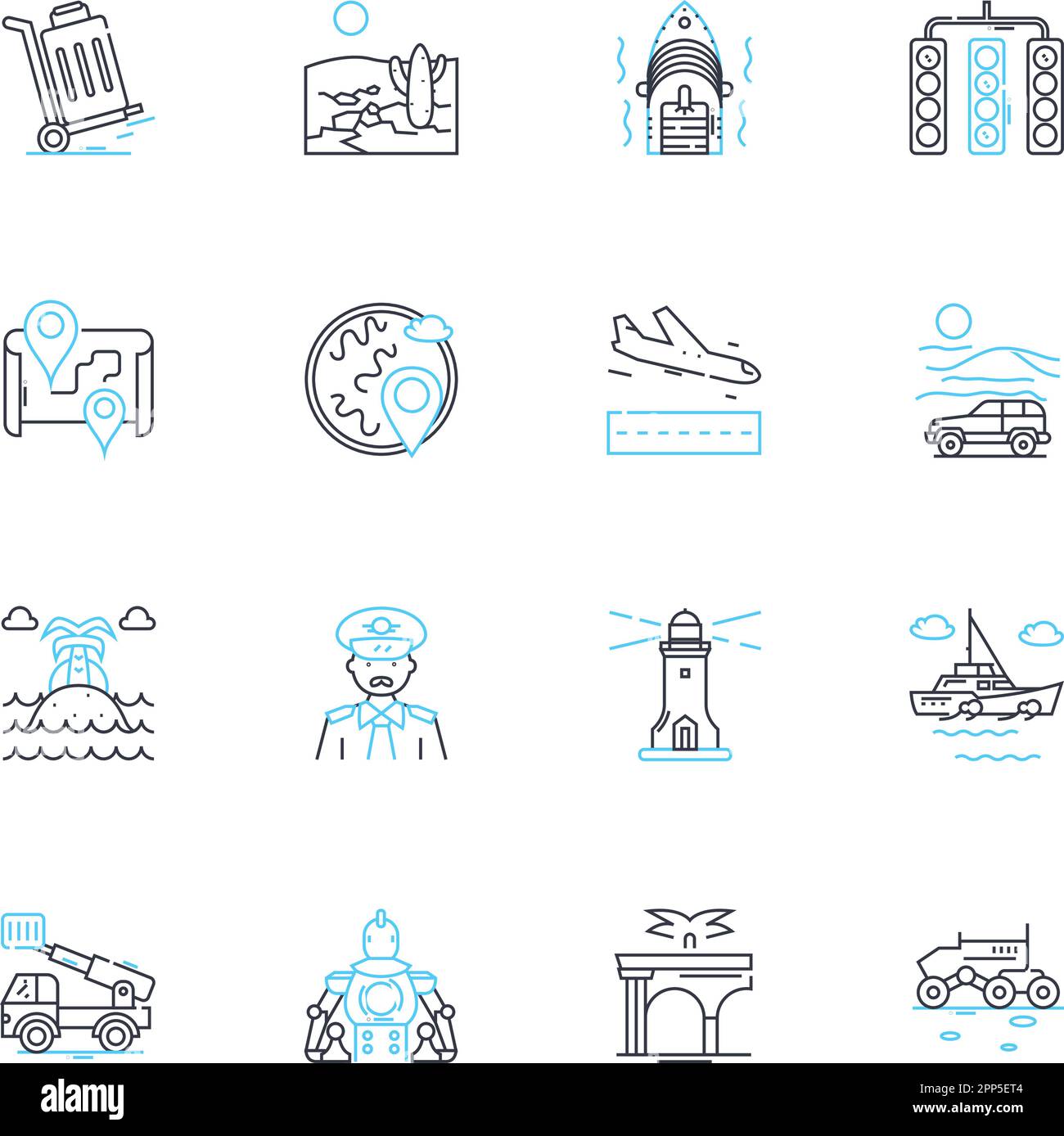 Jeu d'icônes linéaires du terminal. Ligne de commande, Console, invite, Shell, terminal, Script, vecteur de ligne Unix et signes de concept. Linux,Code,script Illustration de Vecteur