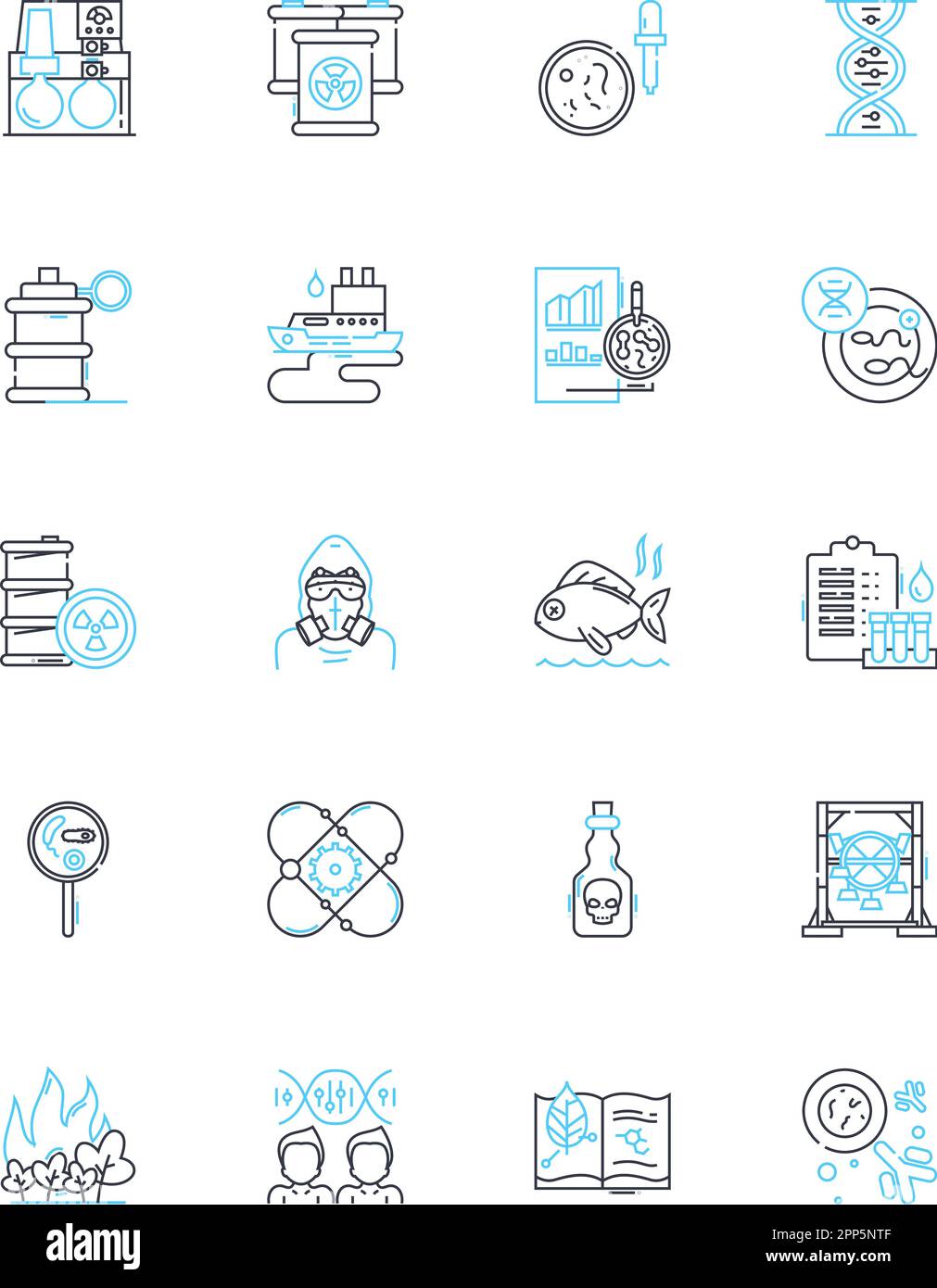 Ensemble d'icônes linéaires Aerospace Engineering. Avionique, propulsion, aérodynamique, structures, satellites, Rocketerie, vecteur de la ligne des matériaux et signes conceptuels Illustration de Vecteur