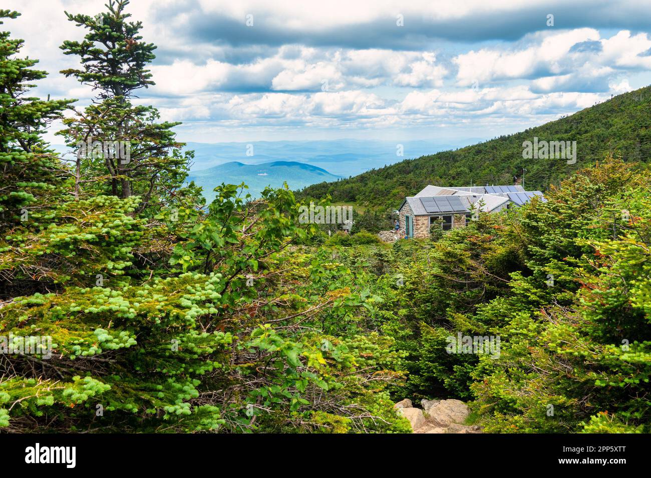 Randonnée dans les montagnes blanches du New Hampshire Banque D'Images