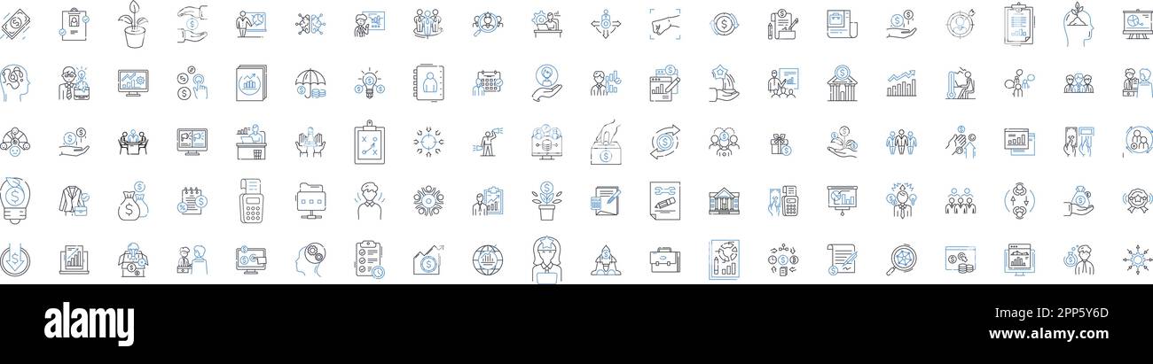 Collection d'icônes de ligne de psychologie sociale. Attitudes, conformité, persuasion, préjugés, stéréotypes, Estime de soi, vecteur d'empathie et linéaire Illustration de Vecteur