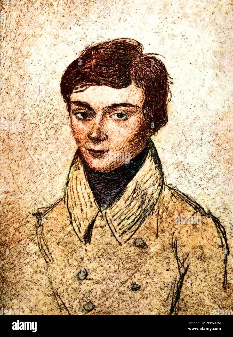 Evariste Galois (1811-1832), mathématicien francais Banque D'Images