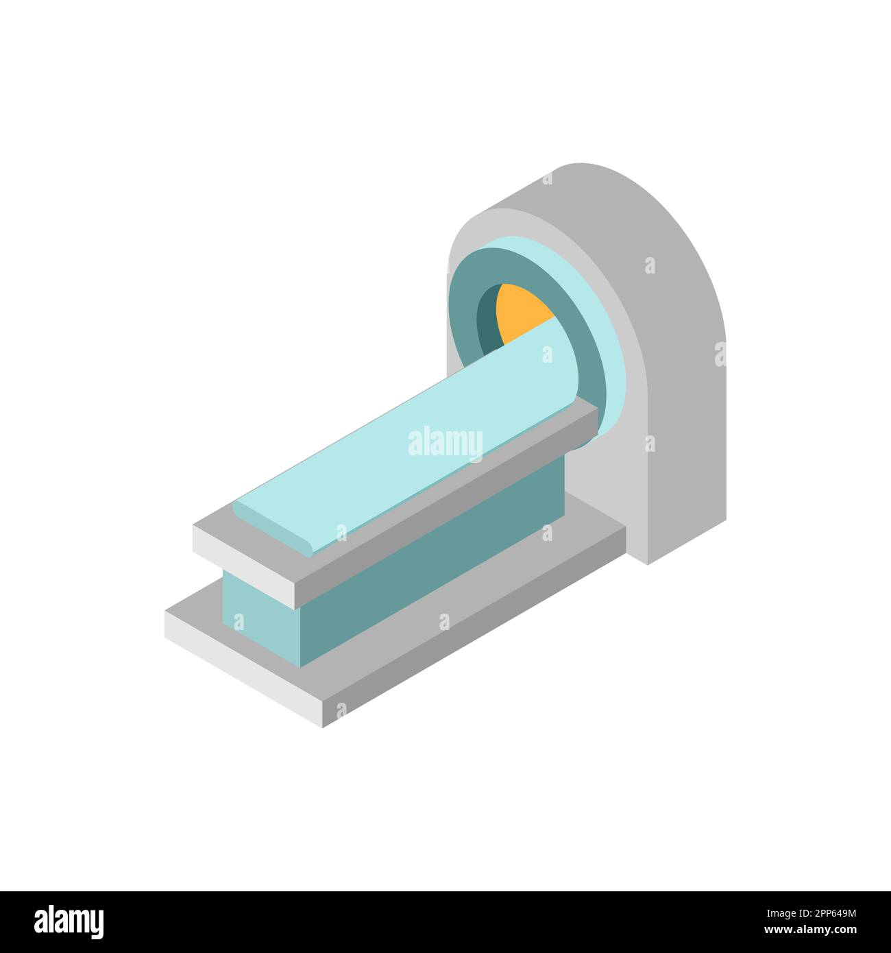 Imagerie par résonance magnétique. Appareil IRM. Illustration vectorielle Illustration de Vecteur