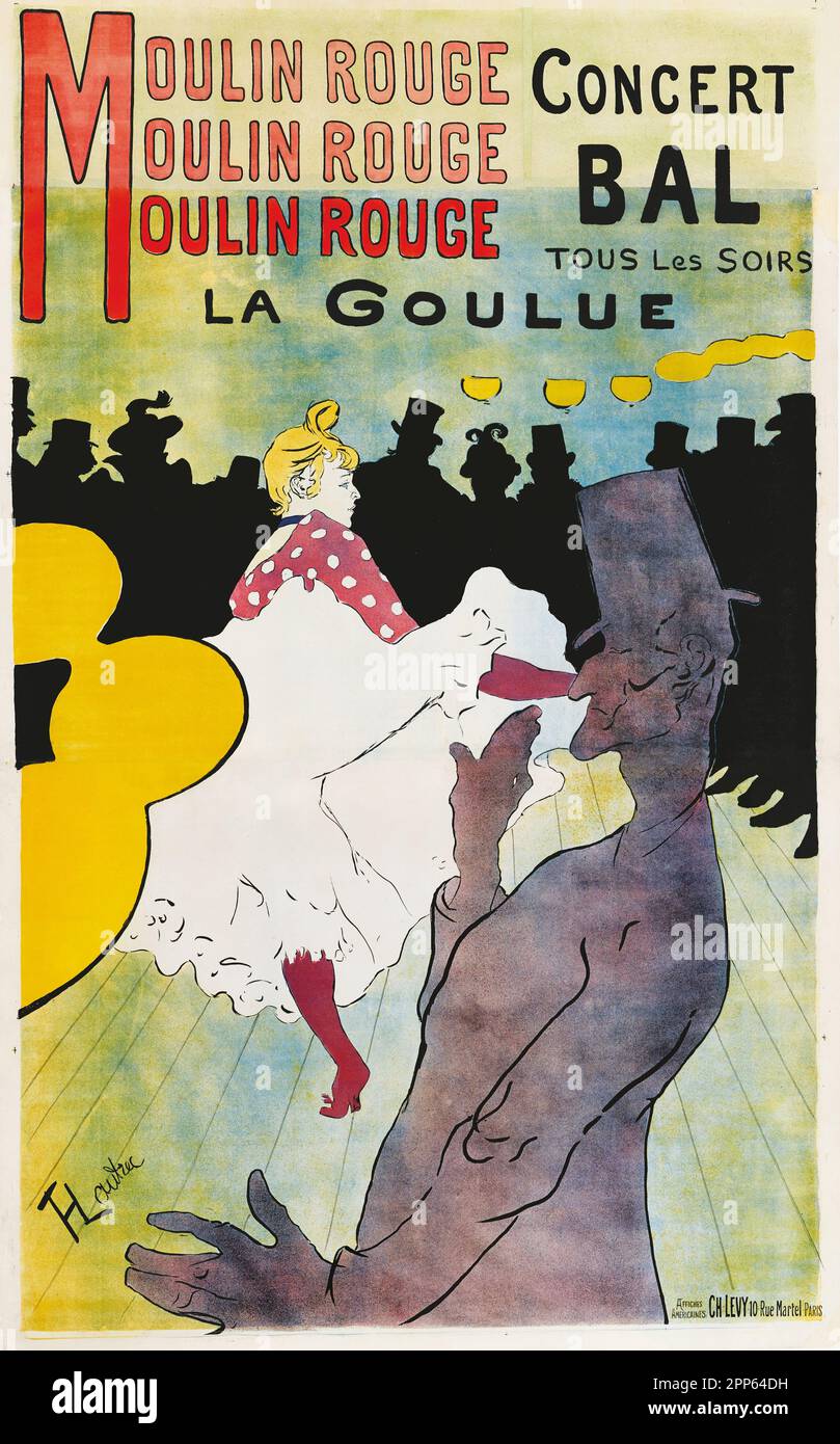 Henri de Toulouse-Lautrec - concert au Moulin Rouge - la Goulue Banque D'Images