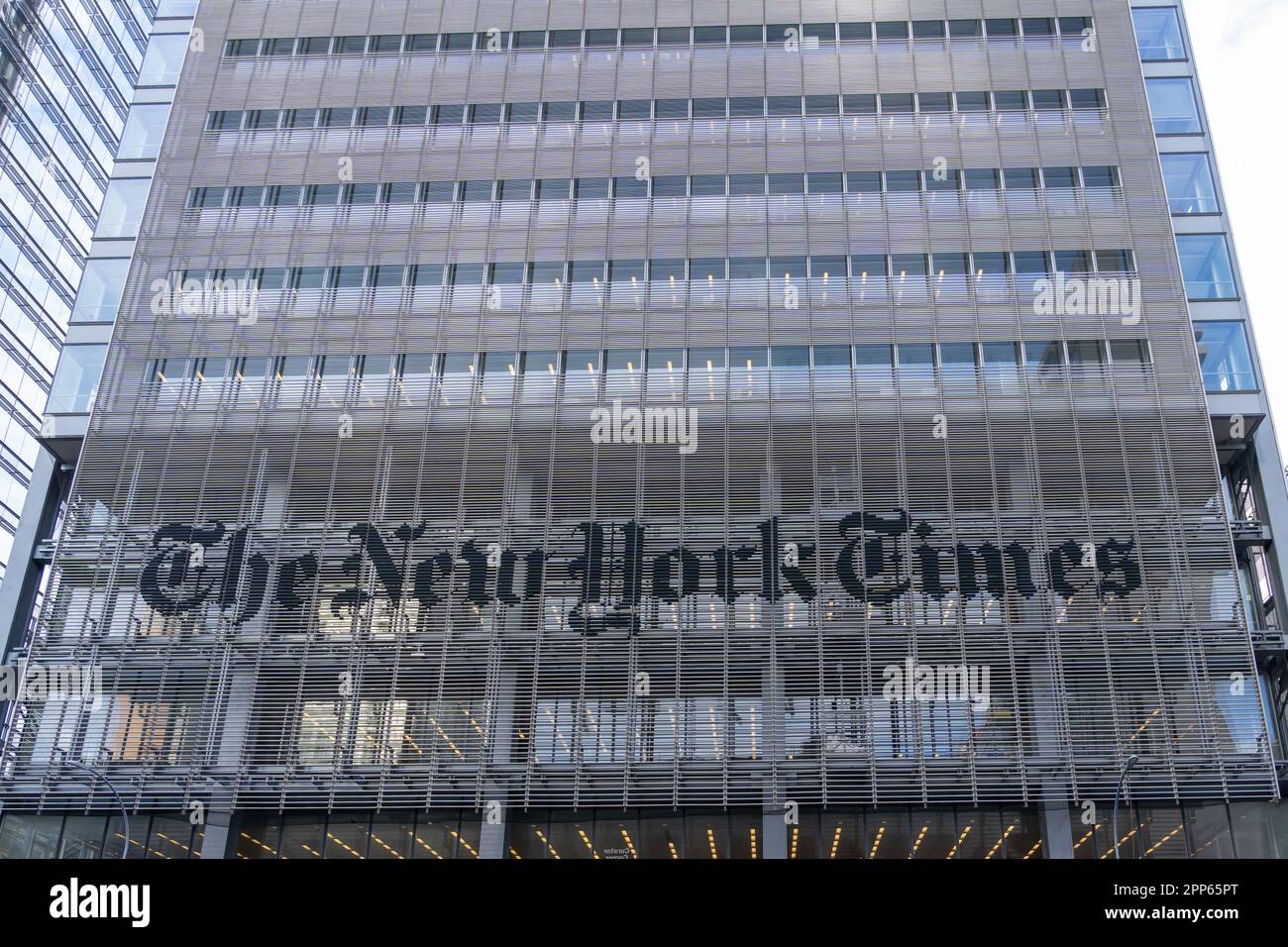 Siège social de New York Times Company à New York, NY, États-Unis. Banque D'Images