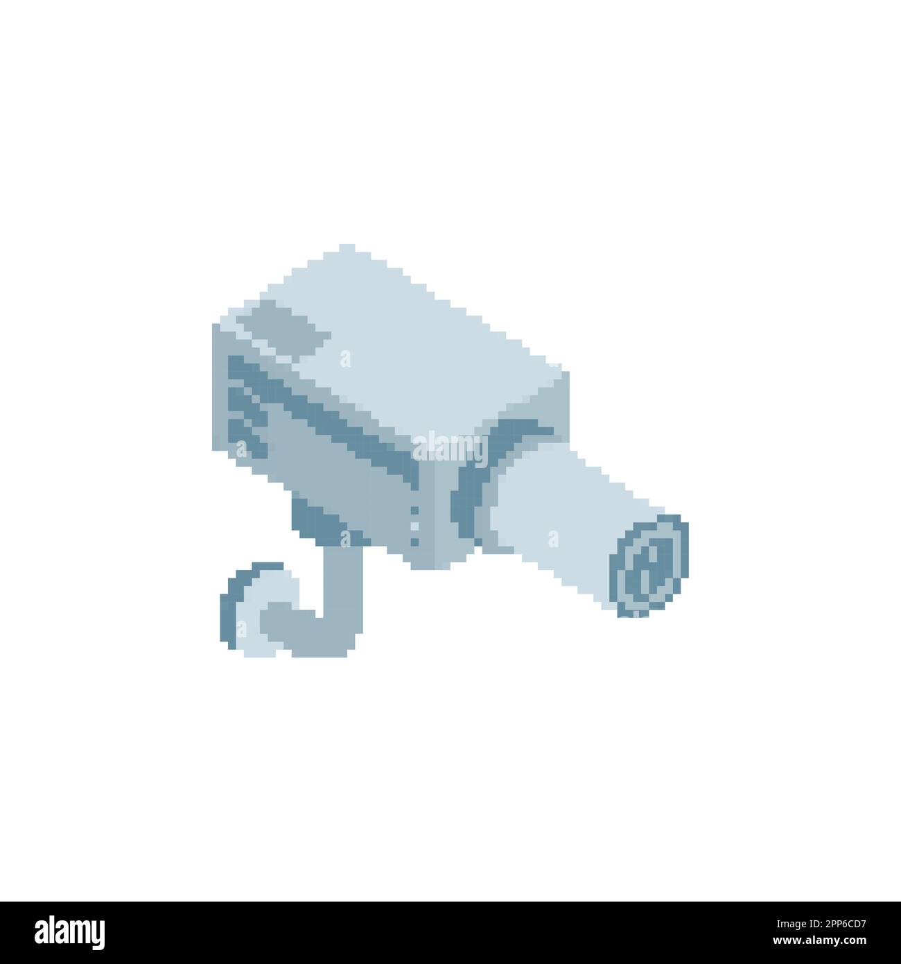 Caméra de sécurité pixel Art. 8 bits Videcam pixelated. Illustration vectorielle Illustration de Vecteur