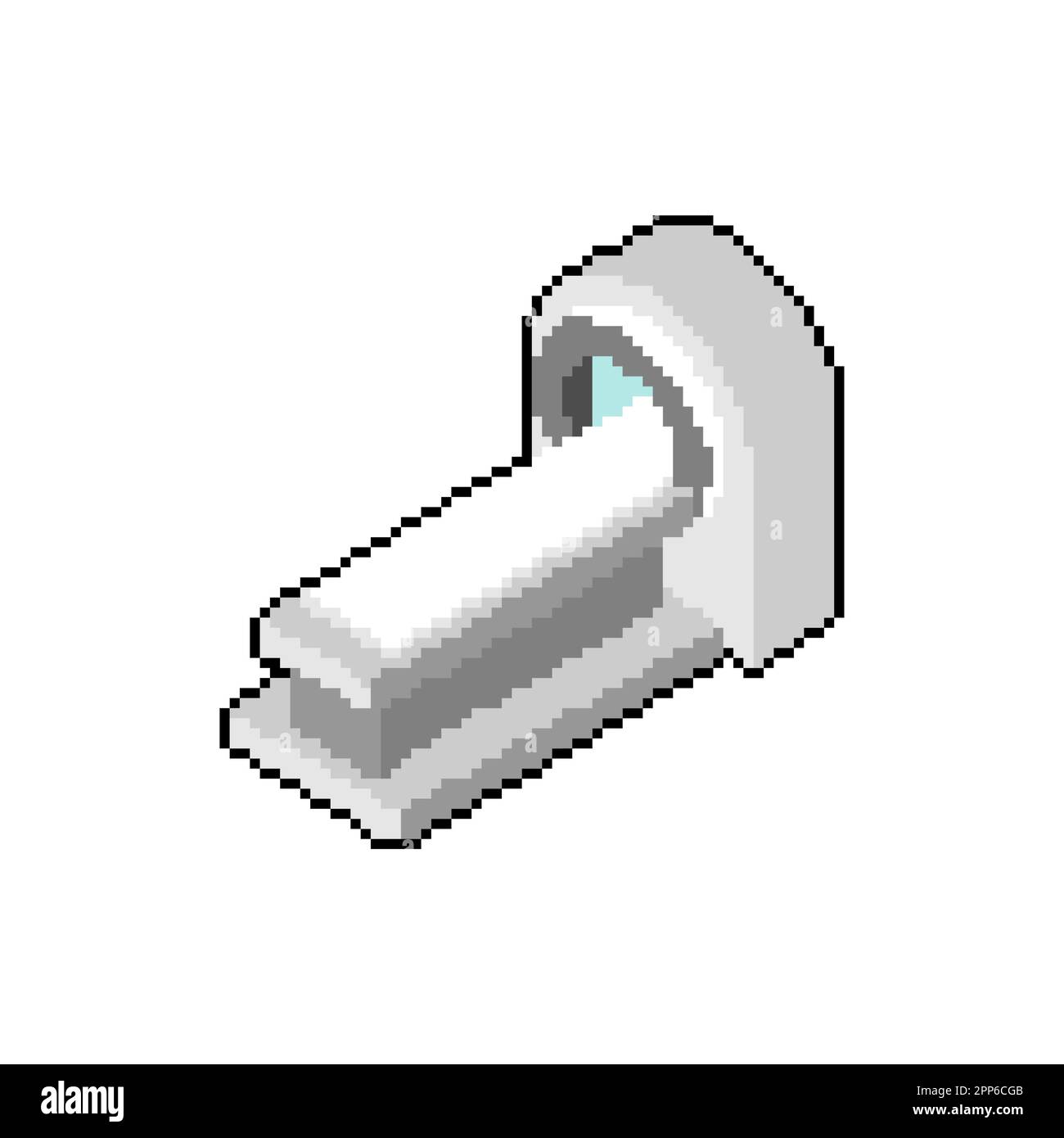 Pixel d'imagerie par résonance magnétique art. machine IRM 8 bits. Illustration vectorielle pixélisée Illustration de Vecteur