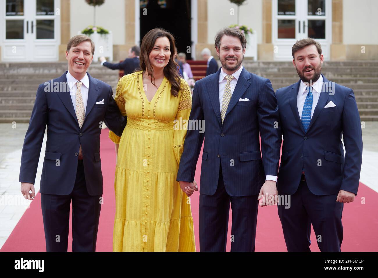 2023-04-22 LUXEMBOURG-VILLE/LUXEMBOURG: Mariage civil royal de la princesse Alexandra de Luxembourg avec Nicolas Bagory samedi après-midi 22nd avril 2023 à l'hôtel de ville de Luxembourg-ville photo obligatoire copyright: LUXPRESS/Jean-Claude Ernst Info aux éditeurs: Aucun flux TVHD disponible LUXPRESS EuropeanPressPhotoAgency 2, rue de Malines, L-2123 LUXEMBOURG Mobile: 352 661 432343. NOTES AUX RÉDACTEURS : 1. Aucune utilisation à des fins publicitaires 2. Aucune autorisation du modèle. 3. Aucune responsabilité en cas d'utilisation abusive de légendes ou de textes inappropriés, imprécis, modifiés ou faux contre la dignité humaine 4. Po Banque D'Images