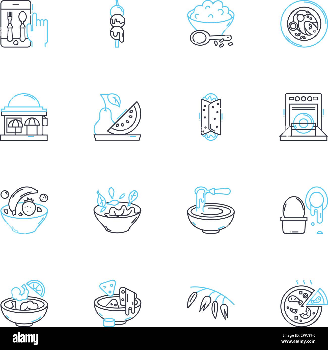 Aliments fonctionnels Banque d'images vectorielles - Alamy