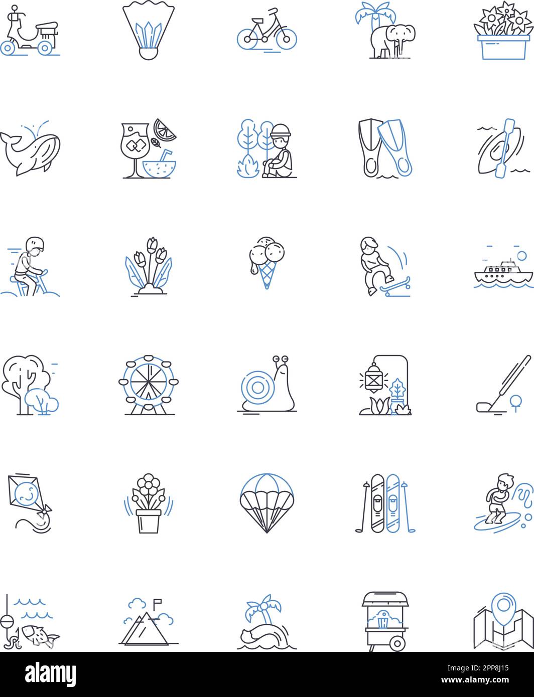 Collection Winter break Line Icons. Vacances, détente, vacances, Homecoming, festivités, Flocons de neige, vecteur Chilly et illustration linéaire Illustration de Vecteur