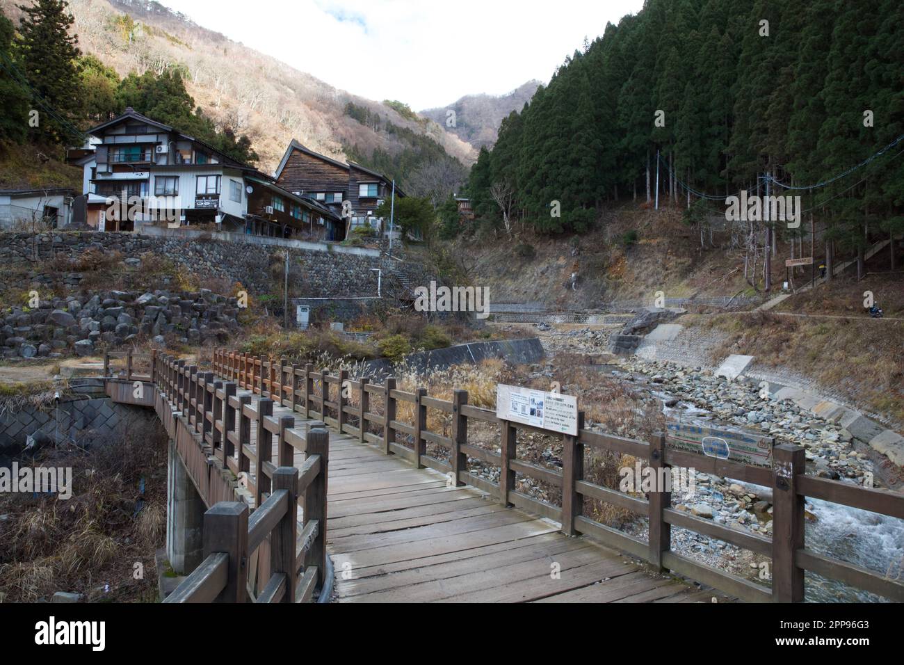 Parc de singes des neiges sauvages Jigokudani, Nagano Japon Banque D'Images