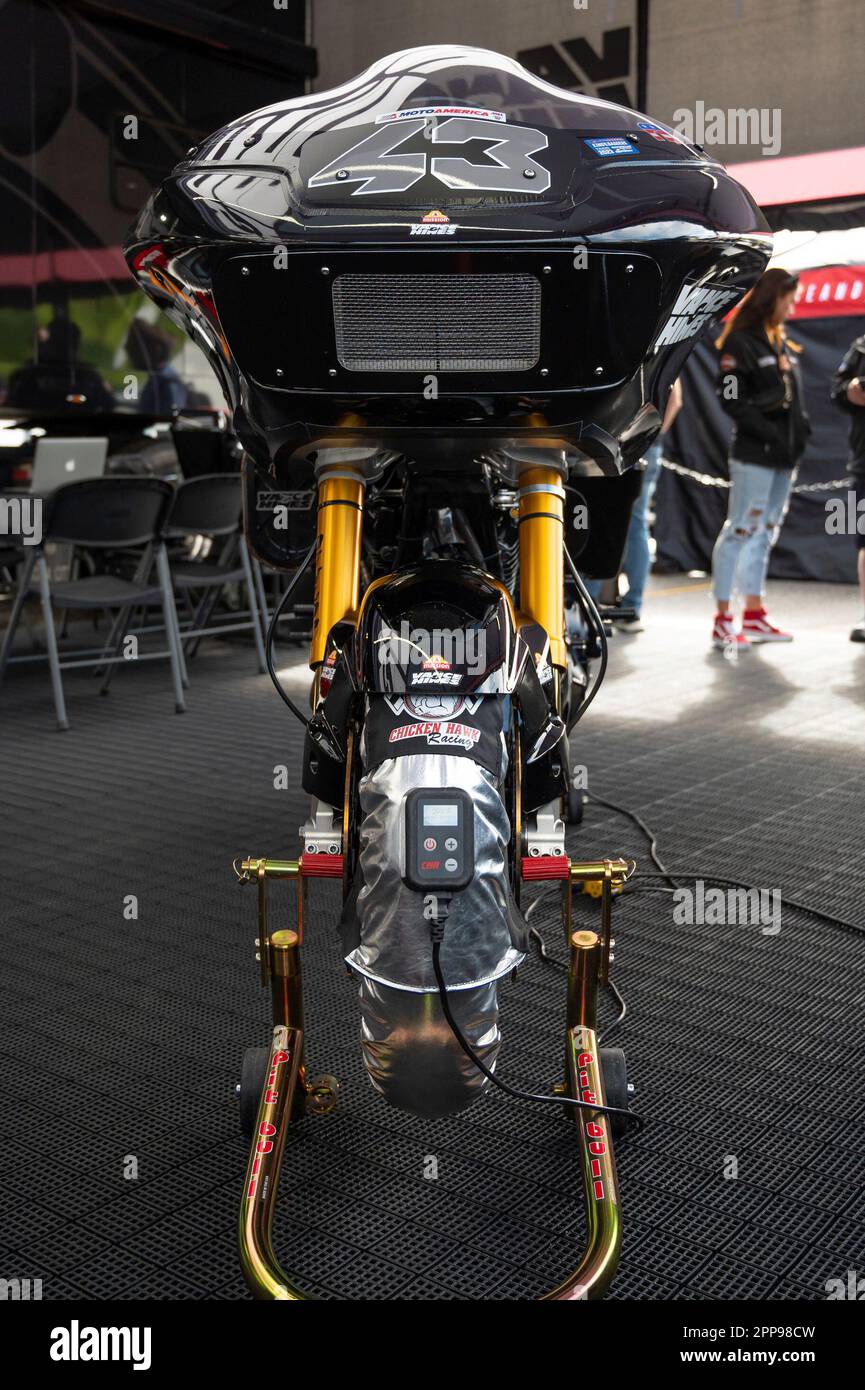 BRASELTON, GA APRIL 22 Vance & Hines/Mission/HarleyDavidson rider