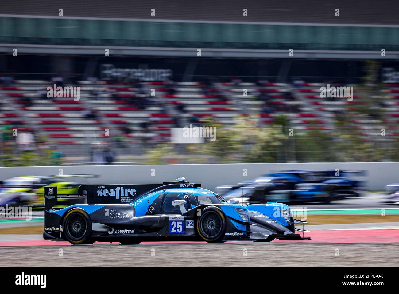 Montmelo, Espagne. 23rd avril 2023. 25 SIMPSON Kyffin (usa), ALLEN James (aus), LYNN Alexander (gar), Algarve Pro Racing, Oreca Gibson 07 - Gibson, action pendant les 4 heures de Barcelone 2023, 1st tour de la série européenne le Mans 2023 sur le circuit de Barcelone-Catalunya de 21 avril à 23, 2023 à Montmelo, Espagne - photo Paulo Maria/DPPI crédit: DPPI Media/Alay Live News Banque D'Images