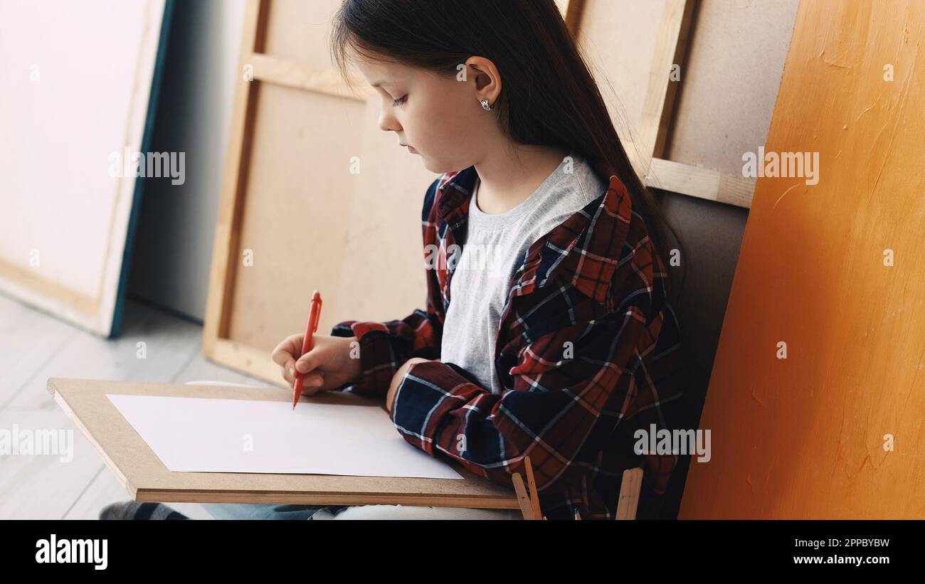 Art hobby enfants peinture inspiration artistique Banque D'Images