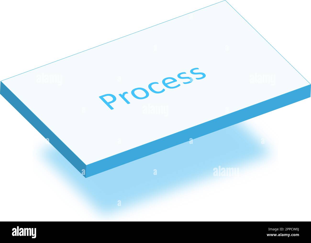 3D éléments flottants de l'organigramme - processus Illustration de Vecteur
