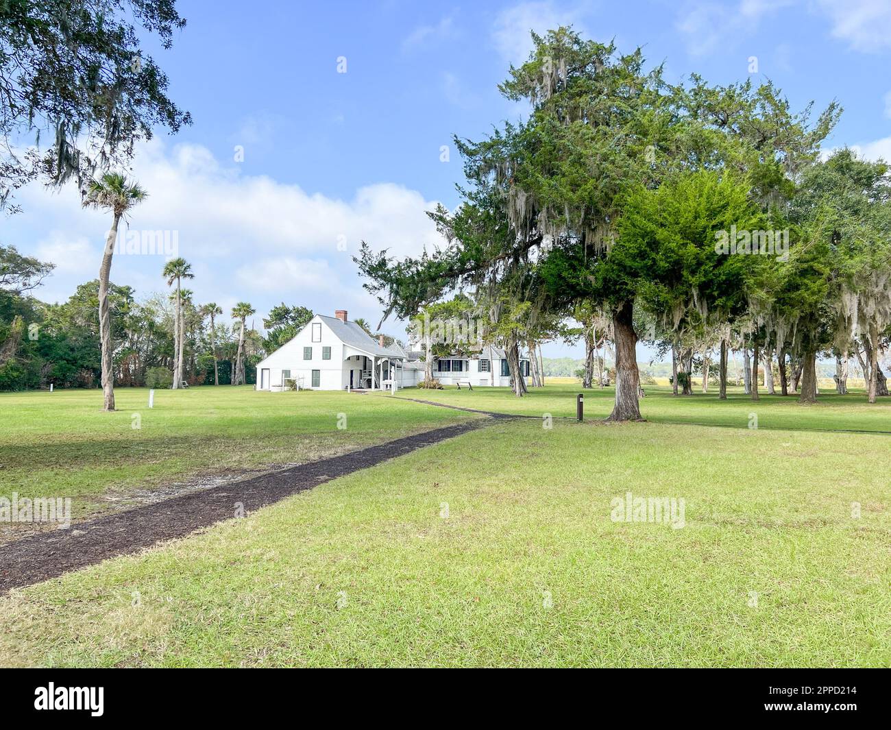 Jacksonville, Floride, États-Unis - 27 octobre 2022 The Kingsley Estate au parc national écologique de Timucuan à Jacksonville, Floride, États-Unis. Banque D'Images