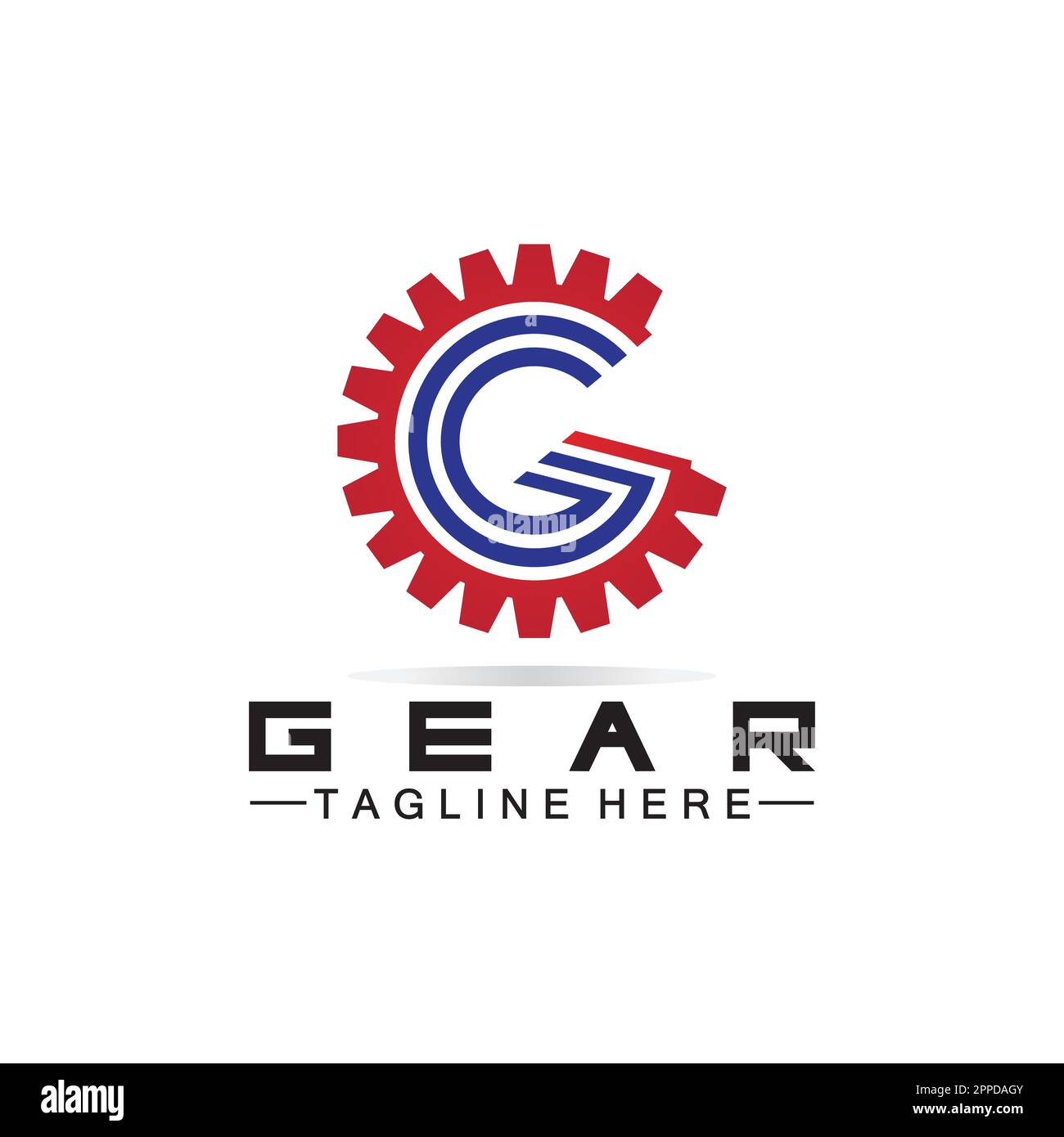 Modèle de conception du logo Letter G Gear Engineer Illustration de Vecteur