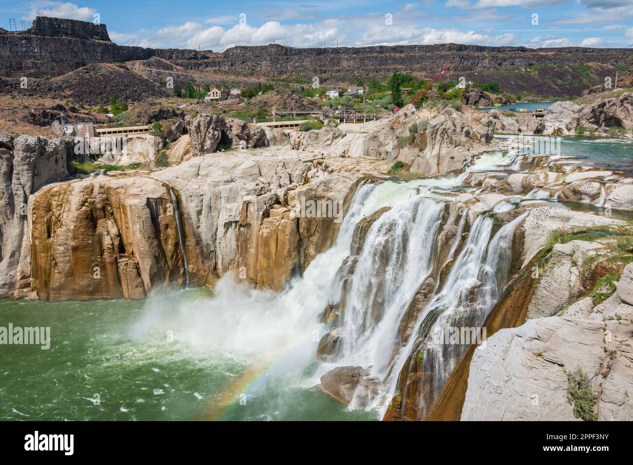 Shoshone Falls, dans l'Idaho, sur la rivière Snake Banque D'Images