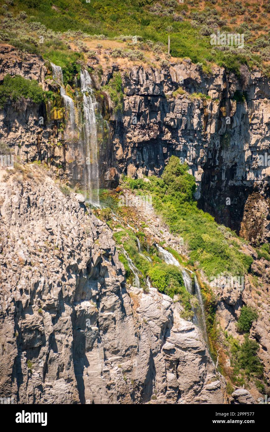 Shoshone Falls, dans l'Idaho, sur la rivière Snake Banque D'Images