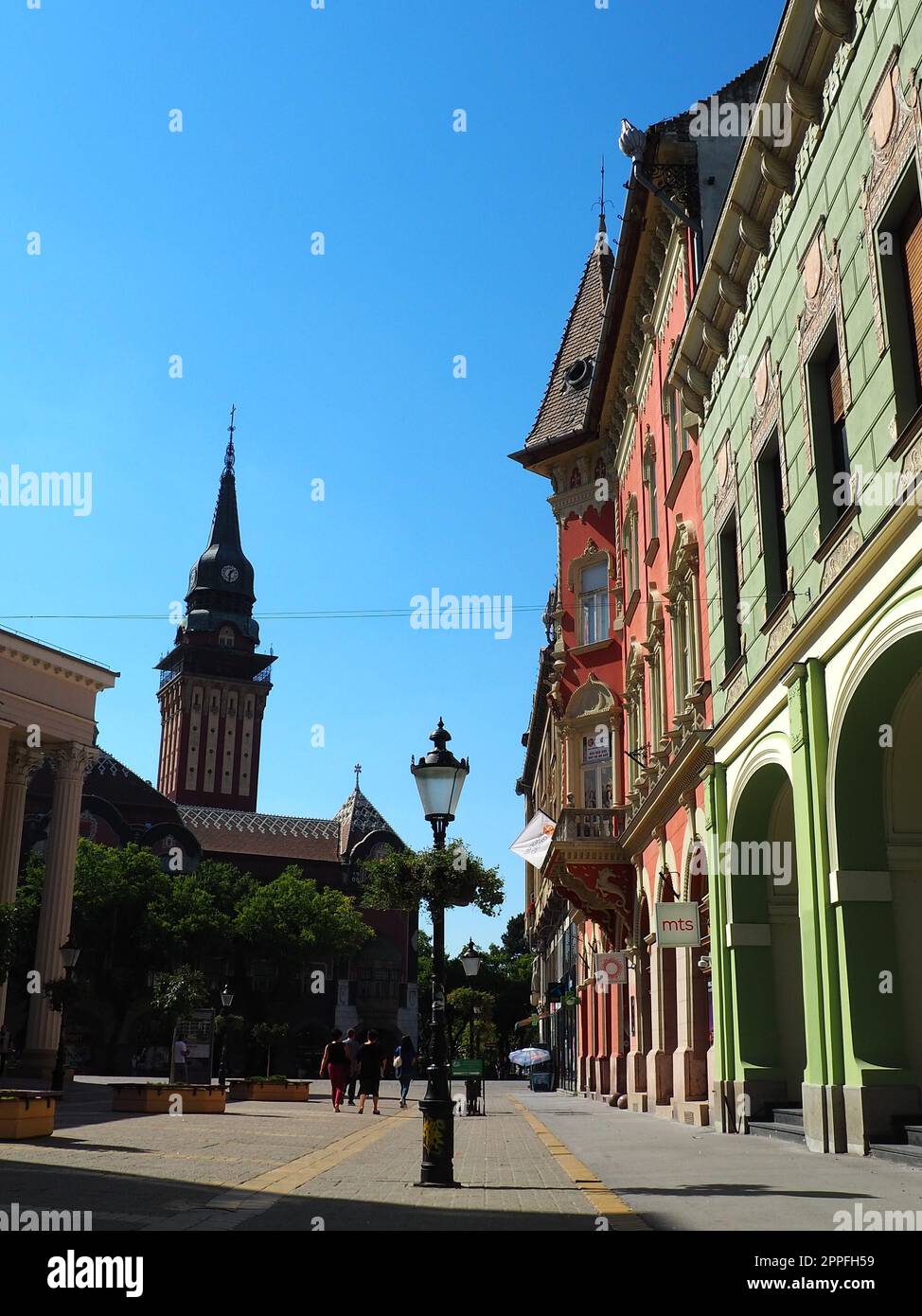 Subotica, Serbie, septembre 12. Architecture Subotica, façades de bâtiments historiques et monuments. Subotica szabadka dans le style Art Nouveau hongrois, Voïvodine, l'ancien territoire de l'Autriche-Hongrie Banque D'Images